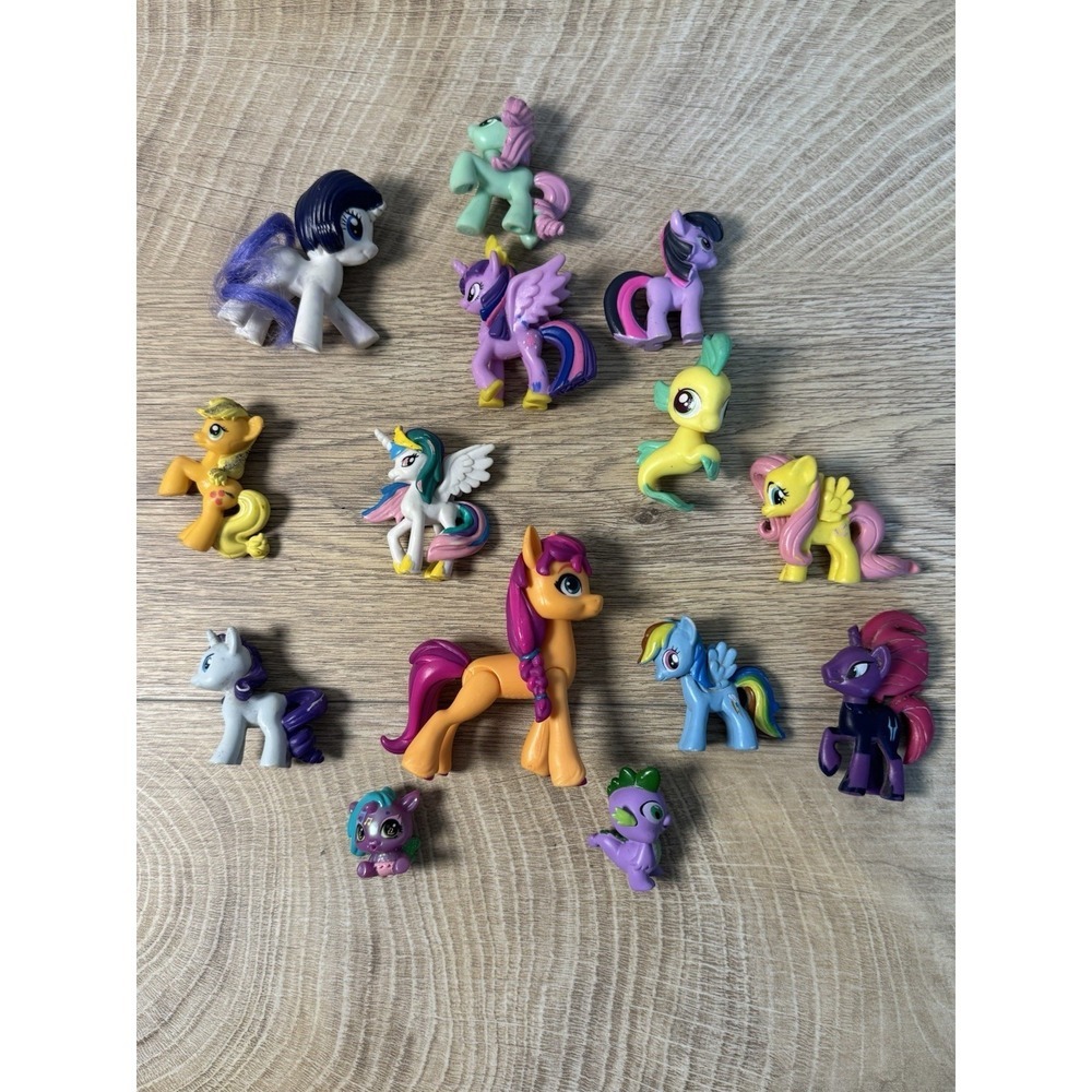 My Little Pony Figurines Lot Of 14 Colorful Collectables